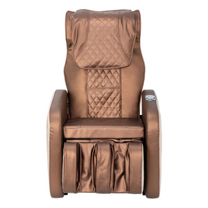 Mini Massage <b>Chair</b> Full Body 3D Robotic Arm L-Shaped Guide Rail <b>Zero</b> <b>Gravity</b> Foot Massage Brown - Product Image 2