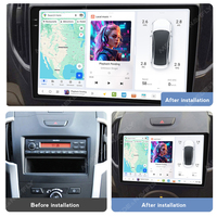 Autoradio Android DUDUAUTO avec cadre DSP, navigation Android, écran tactile, radio FM RDS pour IS02-Isuzu D-Max 2015-2018