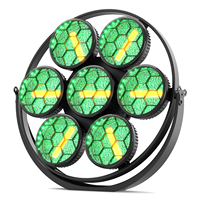 U`King 350W LED Rétro Projecteur 7x50W COB Effet Stroboscopique Vintage pour Scène, DJ, Club, Mariage, Fête, Concert, Boîte de Nuit