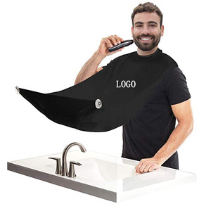 Grembiule Personalizzato per Barba da <span class=keywords><strong>Uomo</strong></span>, Regalo per Taglio e Rasatura, Impermeabile, Antiaderente, Raccogli Peli con 2 Ventose - Product Image 2
