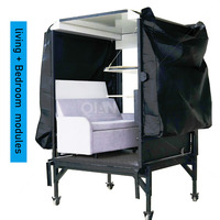 Unidades Modulares de Autocaravanas en Venta |   Sistema de Muebles Expandible 2 en 1 para Cocina y Dormitorio con Sofá