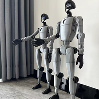 Statue de robot IA en fibre de verre personnalisée pour l'affichage et la décoration commerciaux