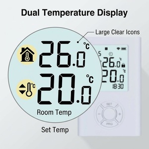 <span class=keywords><strong>Thermostat</strong></span> numérique filaire pour chaudière à <span class=keywords><strong>gaz</strong></span>, contrôle de chauffage, <span class=keywords><strong>thermostat</strong></span> filaire programmable pour chaudière, <span class=keywords><strong>thermostat</strong></span> mural programmable - Product Image 6