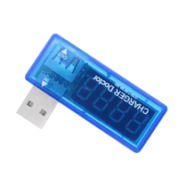 Probador de carga de energía móvil USB Digital, Mini cargador USB transparente, voltímetro médico, amperímetro, componentes electrónicos
