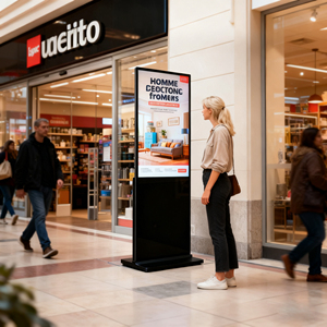 Tầng đứng màn hình cảm ứng quảng cáo trong nhà LCD <span class=keywords><strong>signage</strong></span> với 1080P HD điều khiển từ xa cho Mall bán lẻ dễ dàng thiết lập Totem Đăng Board - Product Image 4