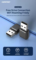 COMFAST CF-811AC V3 double bande USB Wifi adaptateur 650Mbps carte réseau Dongle pour Kali Linux pilote gratuit 150mbps externe sans fil