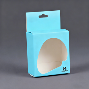 Boîte d'emballage personnalisée en papier kraft à double insert pour écouteurs et câbles de données, avec fenêtre transparente et impression sérigraphiée - Product Image 6