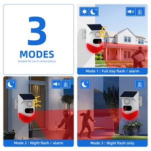 كاشف شمسي واي فاي خارجي عالي الصوت صفارة إنذار قوية Tuya PIR مجسات إنذار حركة أمان مقاوم للماء - Product Image 4