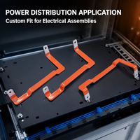 Barre omnibus industrielle en aluminium isolée, série 1100, plaquée étain, avec revêtement en poudre, pour distribution d'énergie électrique et packs de batteries