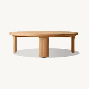 Meubles de jardin de luxe modernes pour hôtel, meubles d'extérieur, salon Lagos, table basse ronde en teck - Product Image 1