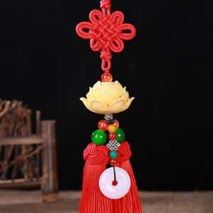 Commercio all'ingrosso di New stile di Buona Fortuna della resina di <span class=keywords><strong>loto</strong></span> buddista accessori per auto appeso decorazione di <span class=keywords><strong>loto</strong></span> ciondolo - Product Image 2