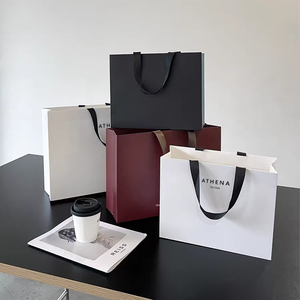 Chất Lượng Tốt Sang Trọng Bao Bì Quần Áo Quà Tặng Đồ Trang Sức Túi Giấy Tùy Chỉnh Mua Sắm Quà Tặng Giấy Bao Bì Quần Áo Ăn Mặc Túi - Product Image 1