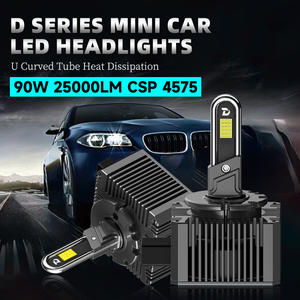 Faros Delanteros LED D1S D2S D3S D4S Tubos de Cobre en Forma de U 90W Focos Luces LED para Automóviles para Faros Delanteros Serie D - Product Image 3