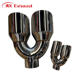 ท่อไอเสียปลายคู่ขัดเงา SS304 สำหรับรถยนต์ รถ<span class=keywords><strong>ก</strong></span>ระบะ และรถบรรทุ<span class=keywords><strong>ก</strong></span>ดีเซล ขนาด 5-8 นิ้ว และ 5-6 นิ้ว - Product Image 1