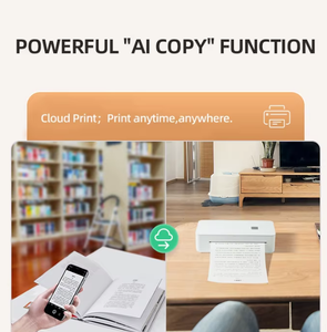 <span class=keywords><strong>A4</strong></span>-formaat 210 mm draagbare draadloze / WiFi thermische documentprinter 300 DPI <span class=keywords><strong>Mini</strong></span> mobiel compatibel Windows Android IOS Home - Product Image 6