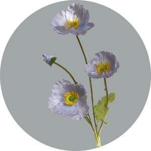 4 têtes de coquelicots artificiels Coquelicots rouges Fleurs de pavot géantes - Product Image 6