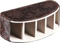 Boîte de rangement de luxe en cuir PU avec 5 compartiments Support de télécommande de climatiseur pour boîte de rangement de bureau