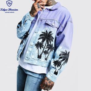 <span class=keywords><strong>Giacca</strong></span> Premium Tie-Dye da <span class=keywords><strong>Uomo</strong></span> in Cotone di Alta Qualità, Manica Lunga, Stampa Personalizzata, <span class=keywords><strong>Giacca</strong></span> in Denim Funky da Motociclista - Product Image 3