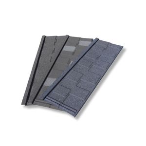 Tuile de <span class=keywords><strong>toiture</strong></span> <span class=keywords><strong>en</strong></span> métal revêtue de pierre, structure robuste haute densité, utilisation toutes saisons VS tuile <span class=keywords><strong>en</strong></span> acier coloré <span class=keywords><strong>en</strong></span> résine PVC Al-Mg-Mn - Product Image 4