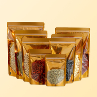 Op maat gemaakte transparante mini ziplock zakjes, staande pouches voor pinda's, gedroogd fruit en voedselverpakkingen