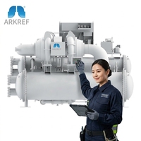 Refroidisseur d'eau centrifuge ARKREF R134a, système de refroidissement industriel 100RT-6000RT, équipement refroidi par eau