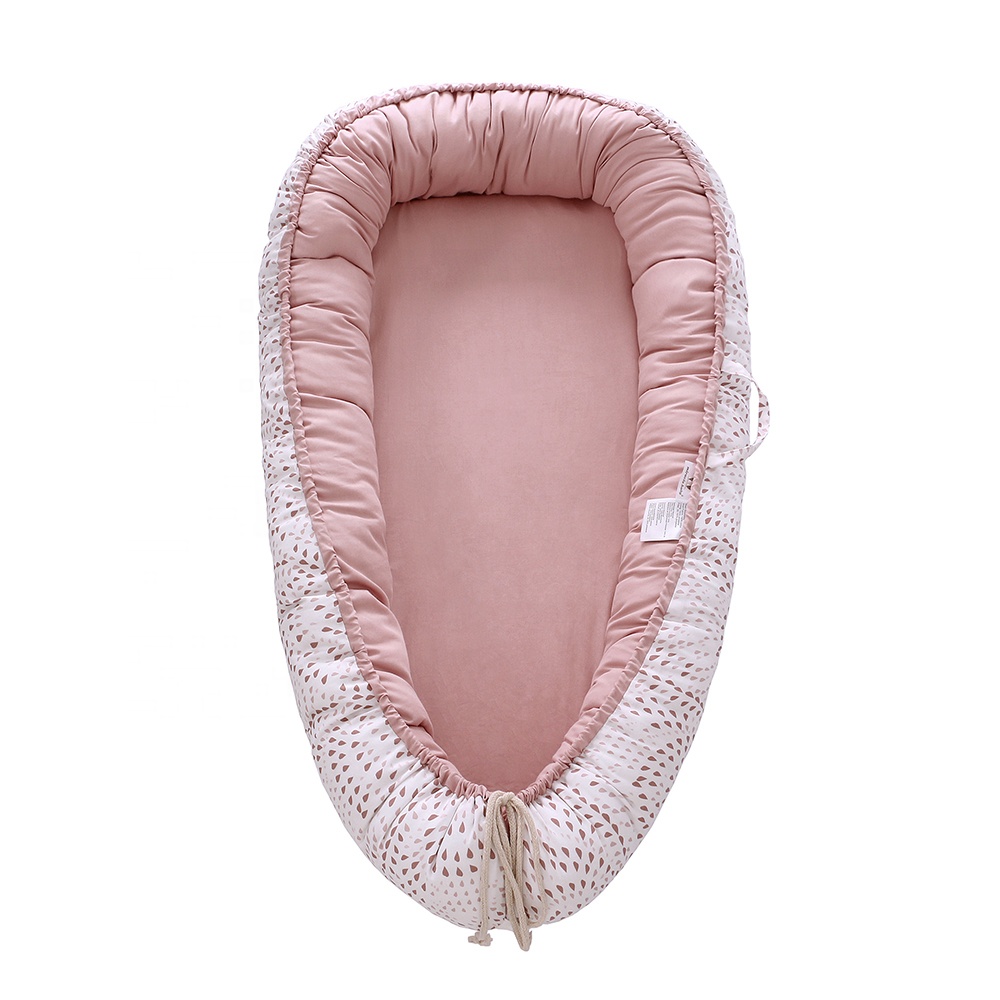 Оптовая продажа детских кроватных гнезд со съемной и моющейся ручкой детский лежак 2020 органический хлопок лежак детское гнездо лежак