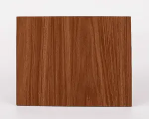 Облицовка стен PVDF PE текстура древесины отделка зерна алюминиевая композитная панель 3 мм огнеупорный строительный материал настенные декоративные наружные