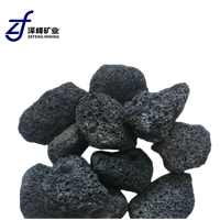 Bahan Bangunan Batu Vulkanik Berpori, Tempat Tanaman, Lubang Pohon, Dilapisi Filter Pengolah Air, Warna Hitam/Merah, Kemasan 25kg