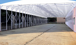 Auvent escamotable télescopique, Tente mobile pour parking, Auvent pliable pour <span class=keywords><strong>garage</strong></span>, Auvent escamotable, Tente tunnel rétractable pour entrepôt - Product Image 4