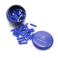 100 pièces par boîte, embouts en céramique bleus manuels pré-roulés de 6 mm pour joints, filtres, embouts buccaux en charbon actif