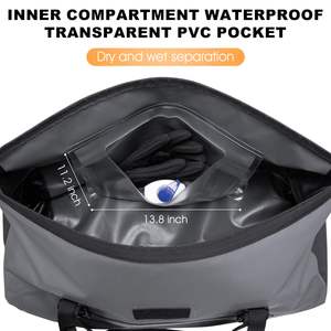 Sac à casque de moto pliable à grande capacité, sac à dos de voyage pour le cyclisme et la randonnée en plein air, poche zippée, camping - Product Image 2