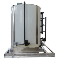 Machine à glace en flocons SEWAYCO 2T/jour, eau douce, haute qualité, usage industriel, haute productivité, 380V, fournisseur du Shandong