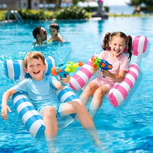 Silla Flotante Inflable de PVC para Niños MAKE WAVES, con 3 Tubos, Hamaca Acuática para Edades de 8 a 12 Años, Esencial para Fiestas de Vacaciones de Verano - Product Image 3
