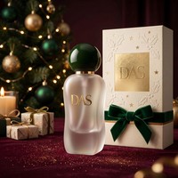 Flacons de parfum en verre mat/givré de qualité supérieure (30 ml/50 ml/100 ml) avec pompe à brume fine, gravure de logo personnalisée et boîte cadeau