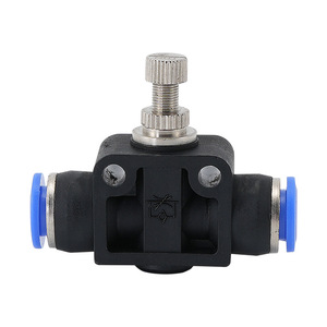 Válvula de control de flujo neumática LiYuan LSA4 de acero inoxidable con conector rápido para regulación de manguera de aire de 12 mm - Product Image 2