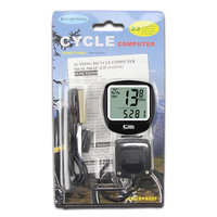 Stopwatch Sepeda Komputer, Speedometer Sepeda Tahan Air Odometer dengan Tampilan LCD Digital