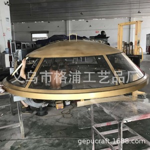 Custom Metal Ufo Model <b>Large</b> Indoor Museum Display Craft For Experience Hall - Product Image 1