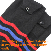 Chaussettes chauffantes électriques rechargeables durables lavables pour l'aventure en plein air, le camping, la chasse, le ski, unisexe, hiver