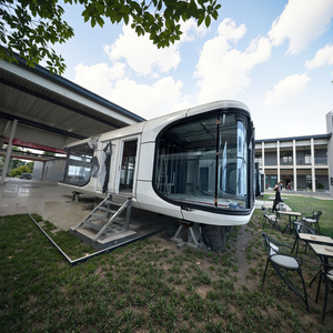 Contenedor de envío prefabricado de 40 pies, casa de estar modular, edificios de oficinas, Panel sándwich construido, Hospital para apartamento escolar - Product Image 3