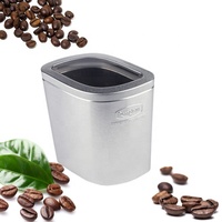 Boîtes de stockage de Matcha imprimées sur mesure avec fenêtre transparente emballage en fer blanc de qualité alimentaire boîte en fer blanc vide pour thé grains de café