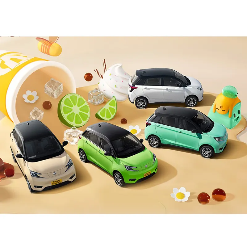 La Chine moins cher Mini EV Young Guang Xiao Xin Mini voitures électriques pour adultes 4 sièges adulte petite voiture 4 roues véhicule électrique
