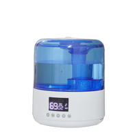 Diffuseur d'huiles essentielles, humidificateur ultrasonique 4L, brume fraîche, aromathérapie avec veilleuse, télécommande, minuterie 8h pour chambre à coucher, maison, bureau