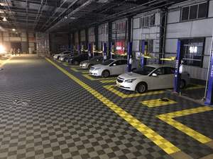 핫 세일 최고의 연동 세차 세부 플라스틱 차고 바닥 모듈 식 차고 바닥 타일 - Product Image 4