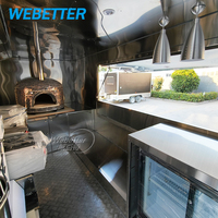 Camion de restauration WEBETTER entièrement équipé pour la vente de hot-dogs, crèmes glacées, café, pizzas, avec cuisine complète