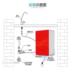 Nema D400 12-Stage Ultrafiltration <b>Water</b> <b>Purifier</b> 200L H Red Under Sink Kitchen Direct Drinking - Product Image 3