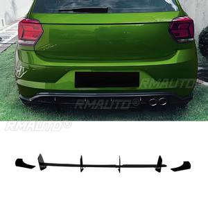 Difusor de Parachoques Trasero para Coche, Alerón, Pieza de Modificación para Volkswagen Polo MK6 GTI 2018-2021, Accesorios para Coche - Product Image 1