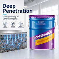 Revêtement de sol époxy autolissant sans solvant de qualité industrielle, 100 % solide, peinture de marque Dongsheng pour sols d'entrepôt