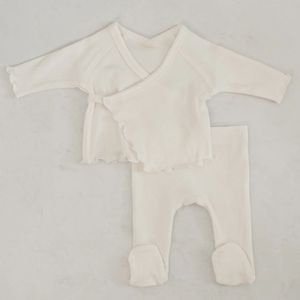 Ensemble de vêtements côtelés style kimono pour bébé super doux <span class=keywords><strong>avec</strong></span> <span class=keywords><strong>pantalon</strong></span> pour l'automne, l'hiver et le printemps - Product Image 5