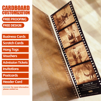 Impression personnalisée de films réversibles, cartes postales transparentes, cartes souvenirs créatives pour points de visite touristiques et bords de billets