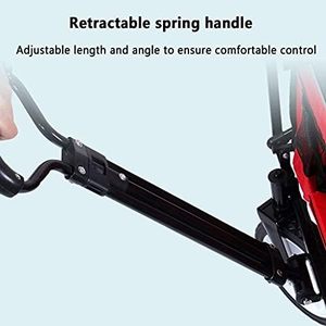 Chariot de camping portable pliable d'extérieur, chariot utilitaire à 4 roues avec poignée réglable, capacité de charge de 100 kg, noir - Product Image 6